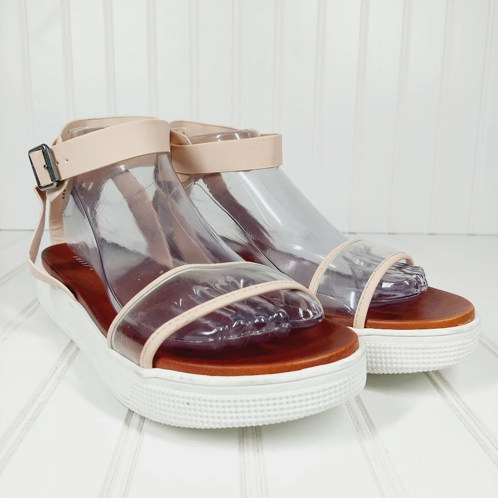 Womens Cream Strappy Ankle-Wrap Sandals